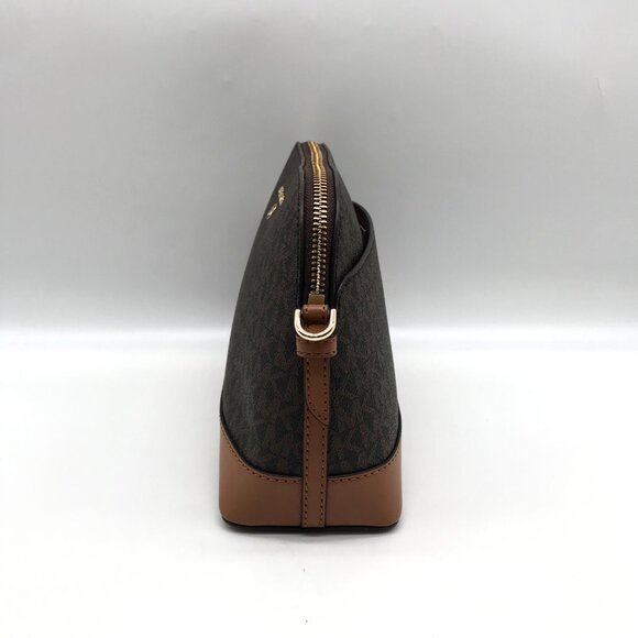 Michael Kors Brown Coated Canvas Large Jet Set Charm Dome - Picture 4 of 11